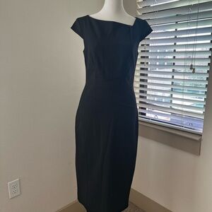 Cue Black Midi Dress